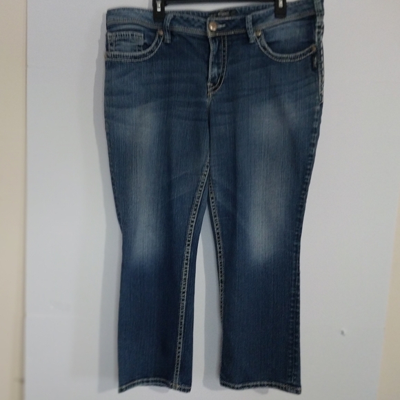 SILVER Jeans Suki Capri Women's Cropped Blue Denim - Picture 12 of 12